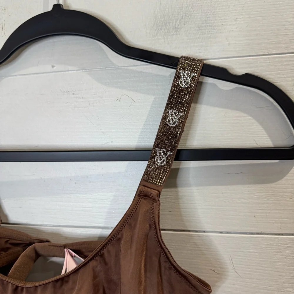 Victoria's Secret | NWOT Very Sexy Bralette Brown Embellished Women's Size Small